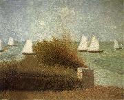 Georges Seurat The Sail boat oil painting